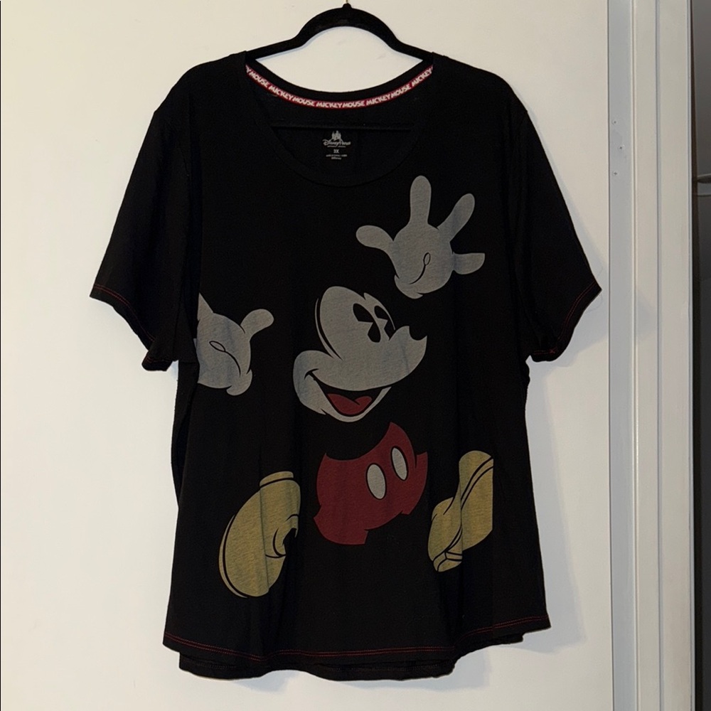 Disney Mickey Mouse Black T-Shirt Size 3X